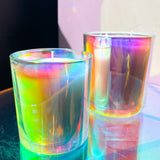 Holographic Hibiscus Candles