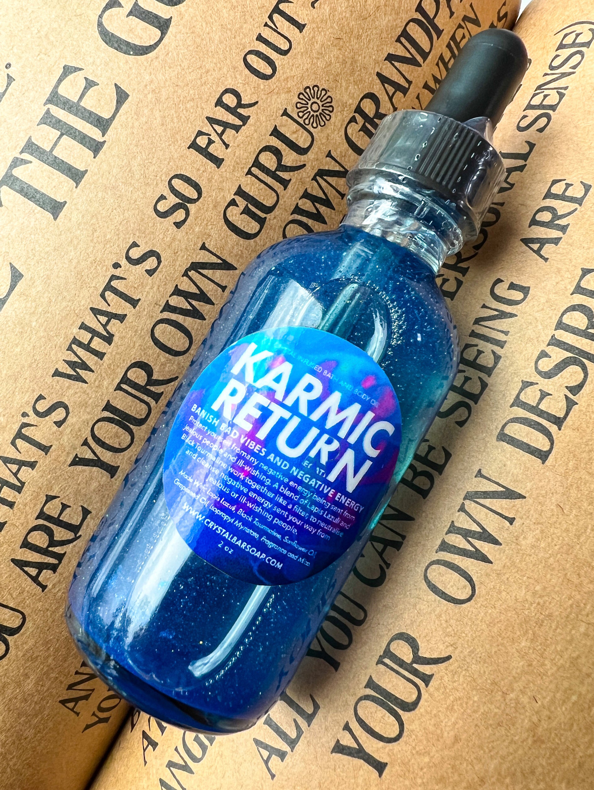 Karmic Return (Protection Body Oil) – Crystal Bar Soap