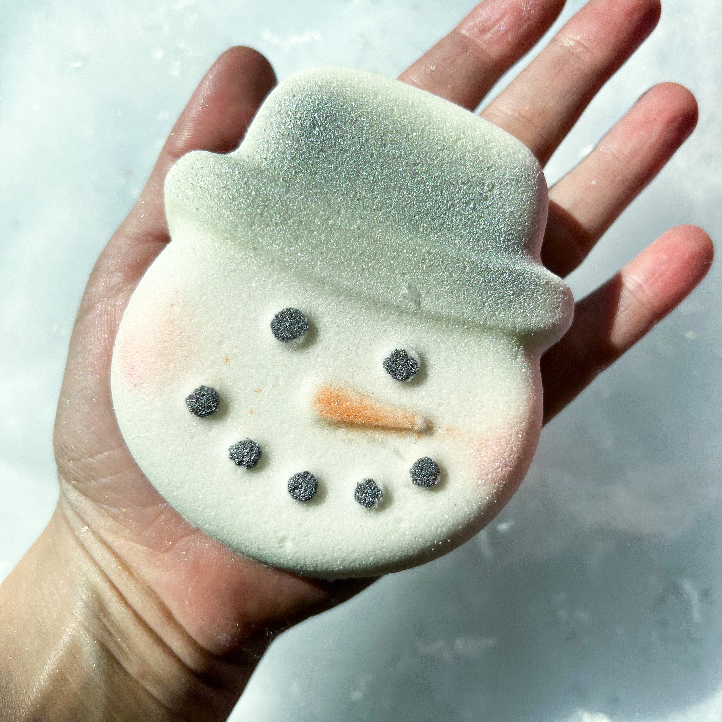 Frosty Delights: Celebrating the Holiday Season with Snowman Spirit Bath Bomb from Crystal Bar Soap