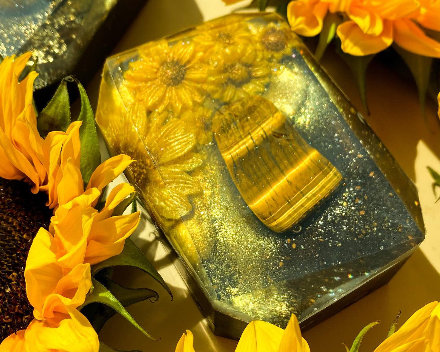 Golden Healer (Leo Sun) - Crystal Bar Soap