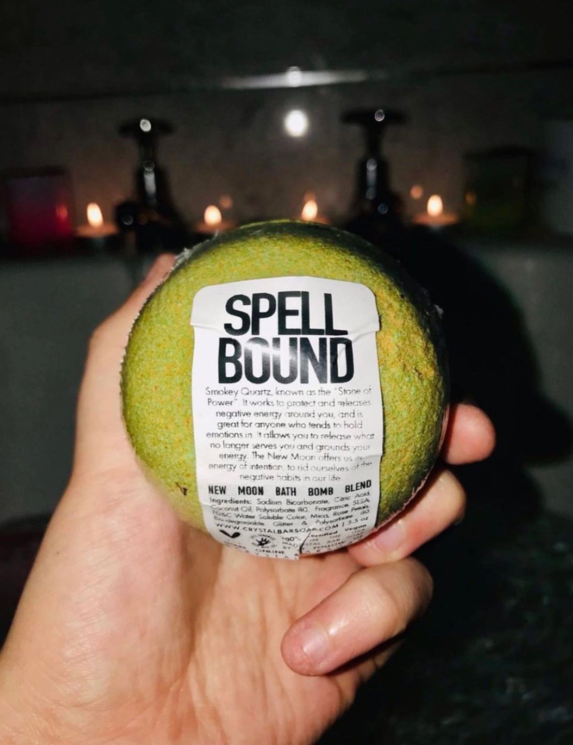 Spellbound - Crystal Infused Bath Bomb - Crystal Bar Soap